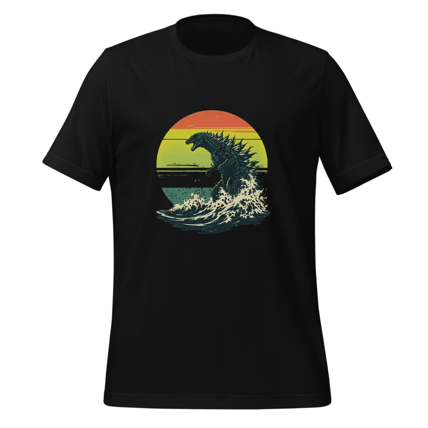 t-shirt - nostalgic artwork - family - old-fashioned godzilla