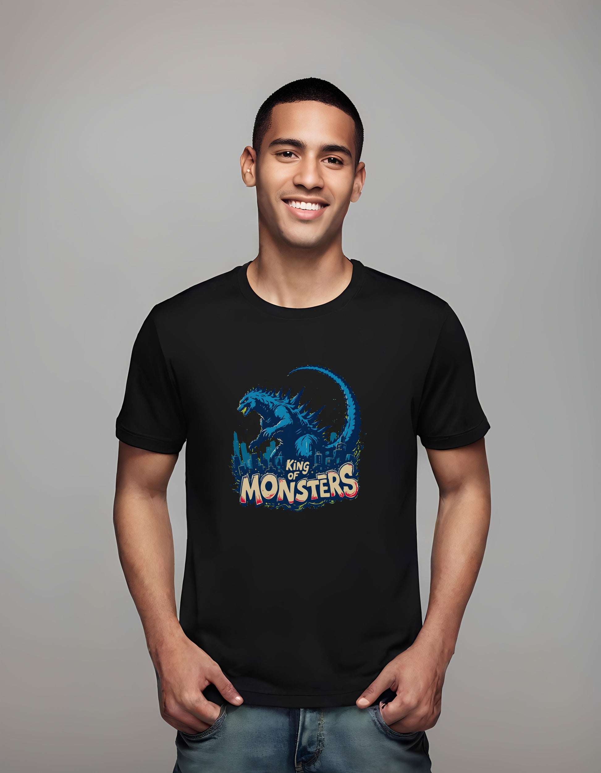 iconic godzilla design - t-shirt - illustration - film artwork for collectors