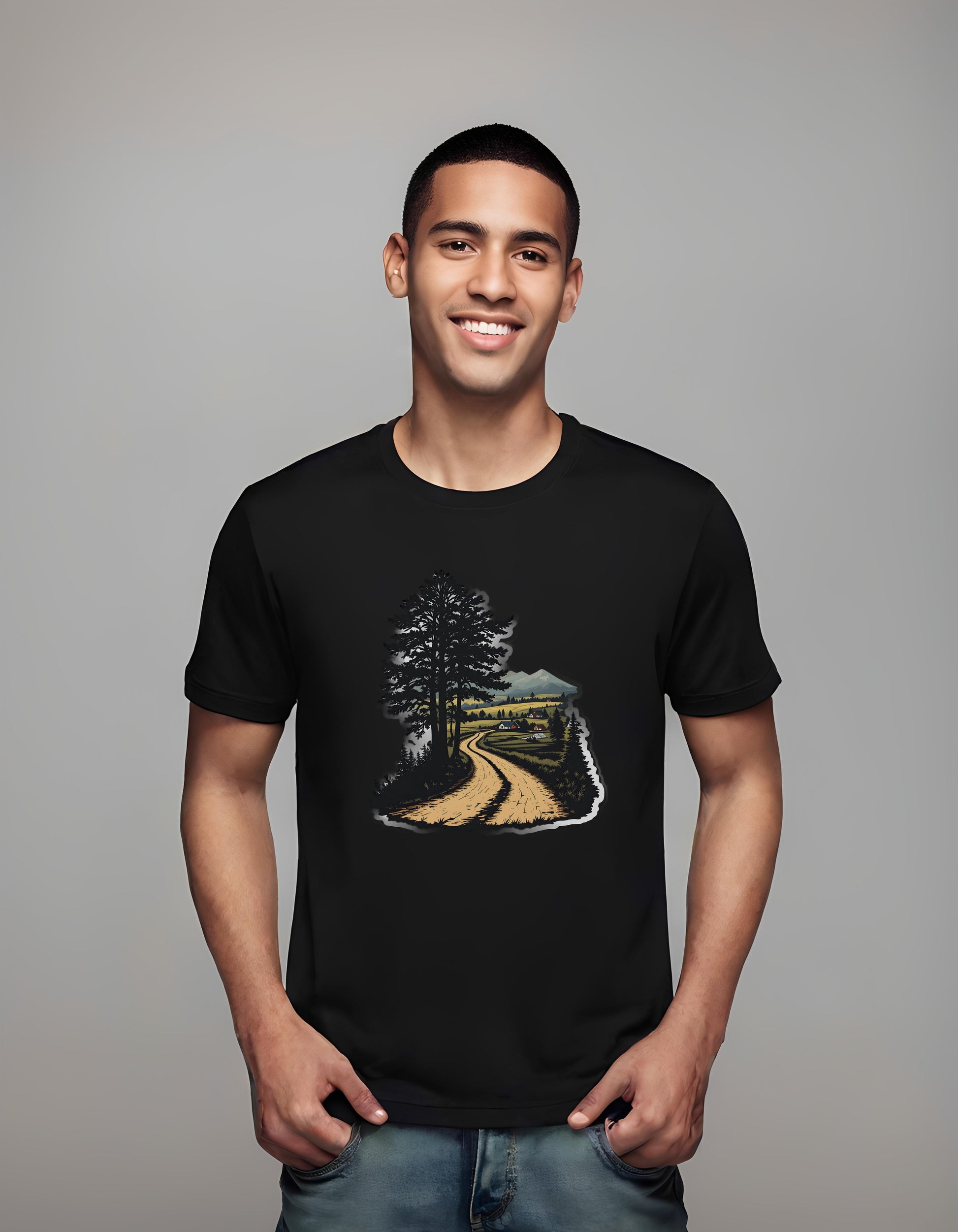 t-shirt - scenic landscape shirt - serenity - nature