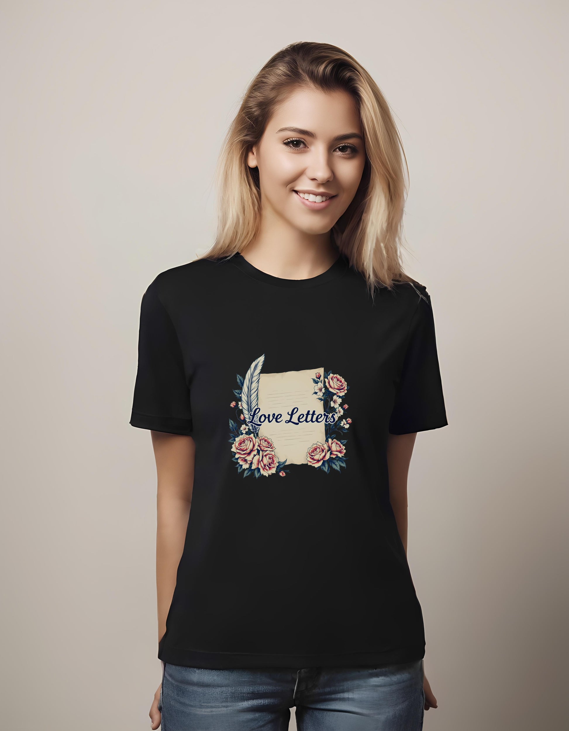 roses art - nostalgic decor - t-shirt