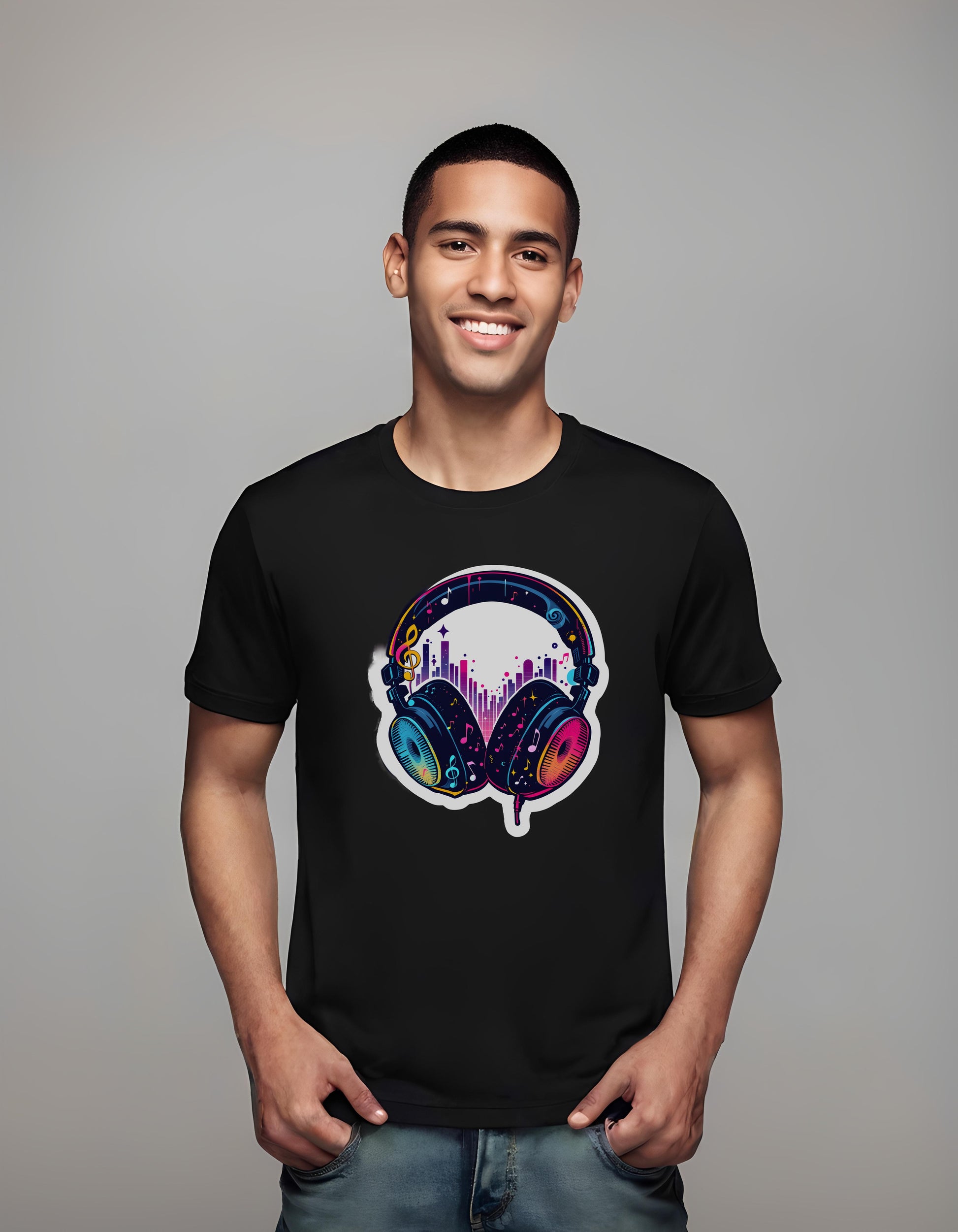 boldness - headphones - t-shirt