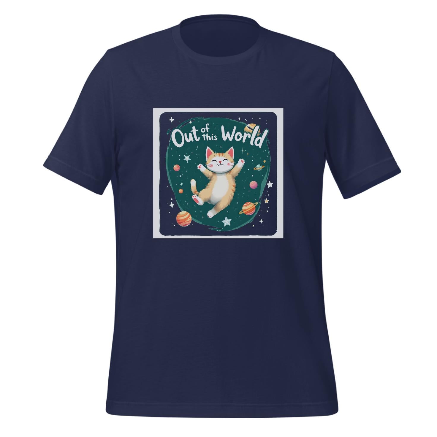 fun cat merchandise - t-shirt - cosmic - animal lovers