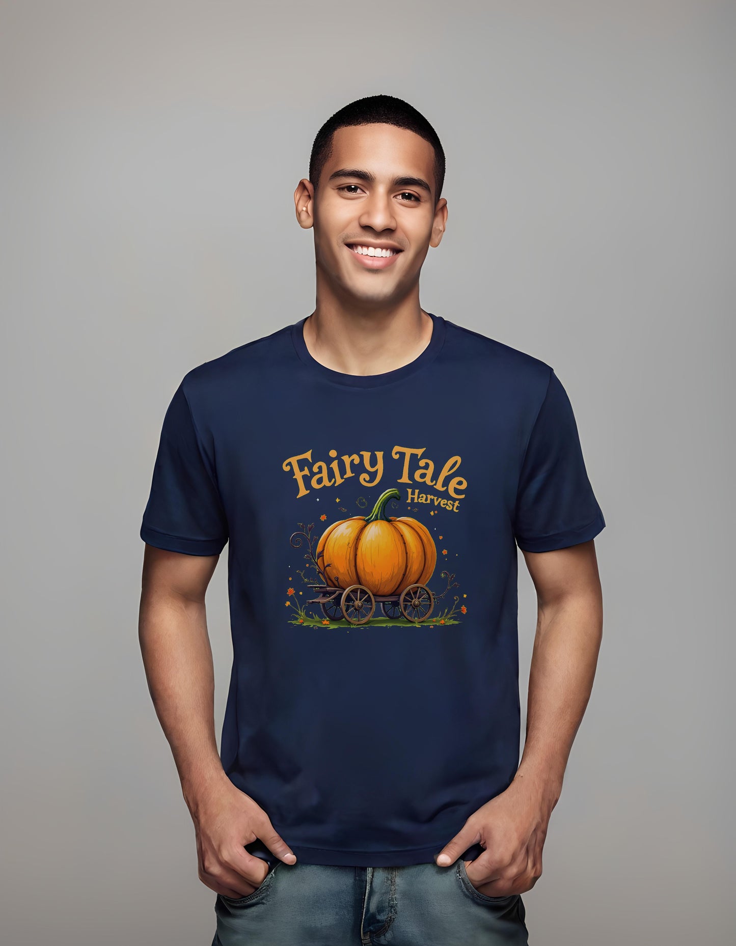 fairy tale design - fantasy - cartoon pumpkin - t-shirt