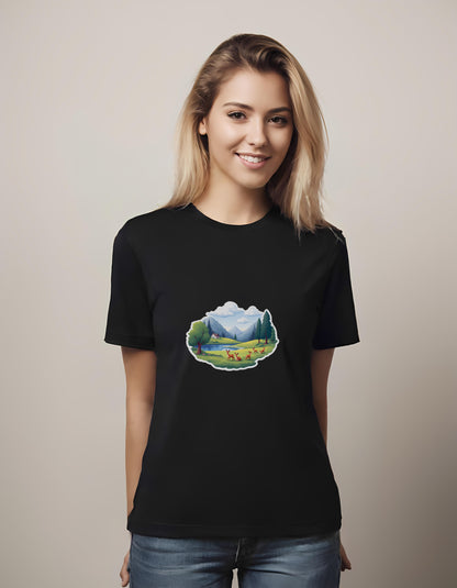 friends - artists - women's wildlife t-shirt