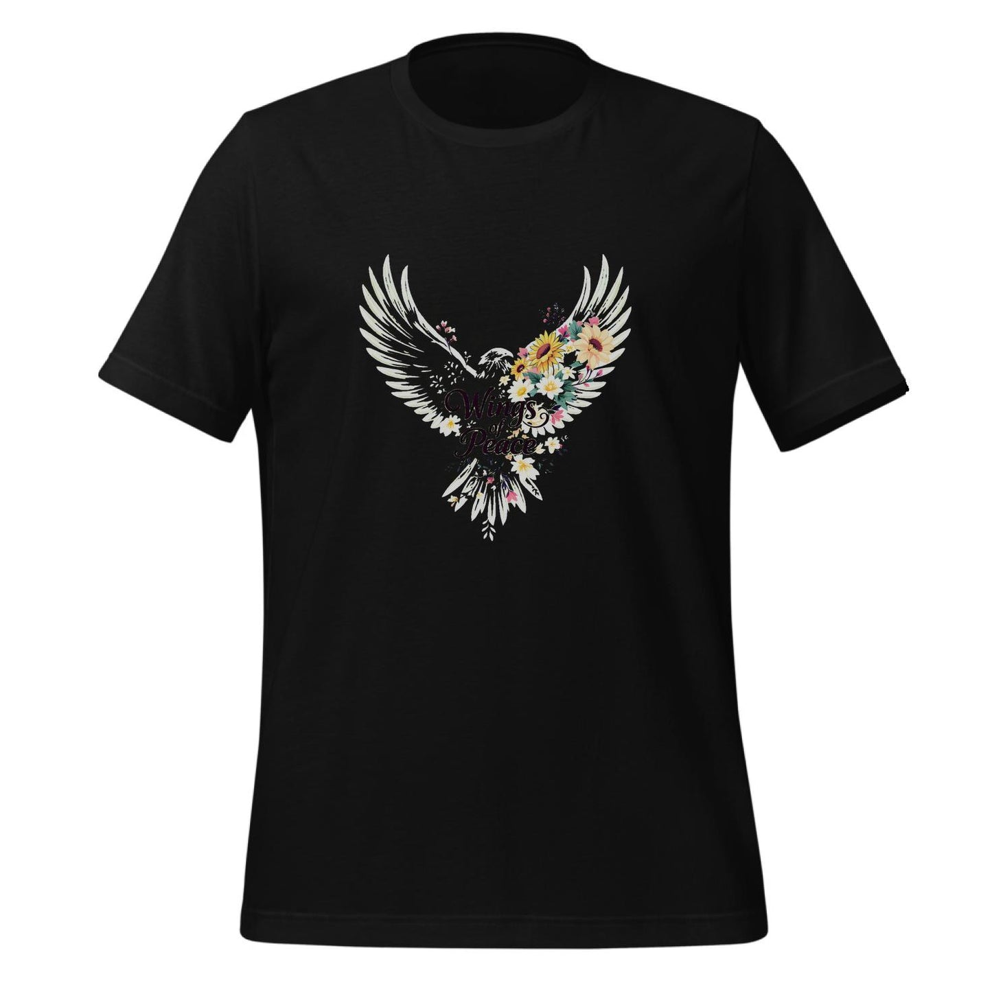 floral hawk design - t-shirt - family - nature enthusiasts