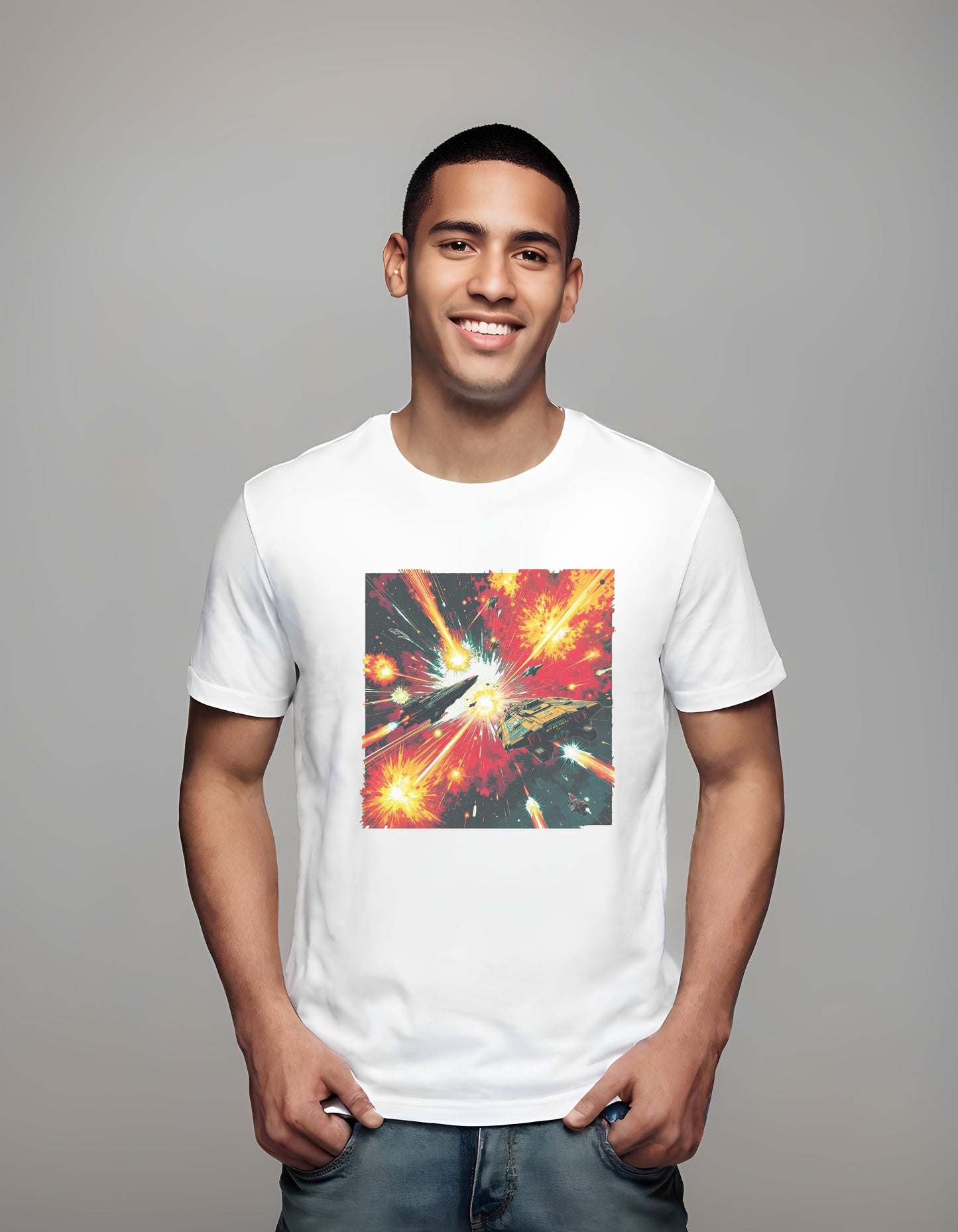 comic fans - intensity - t-shirt - dynamic sci-fi design