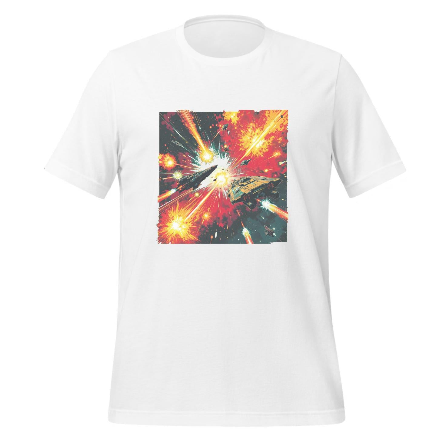 t-shirt - sci-fi poster - explosions in space