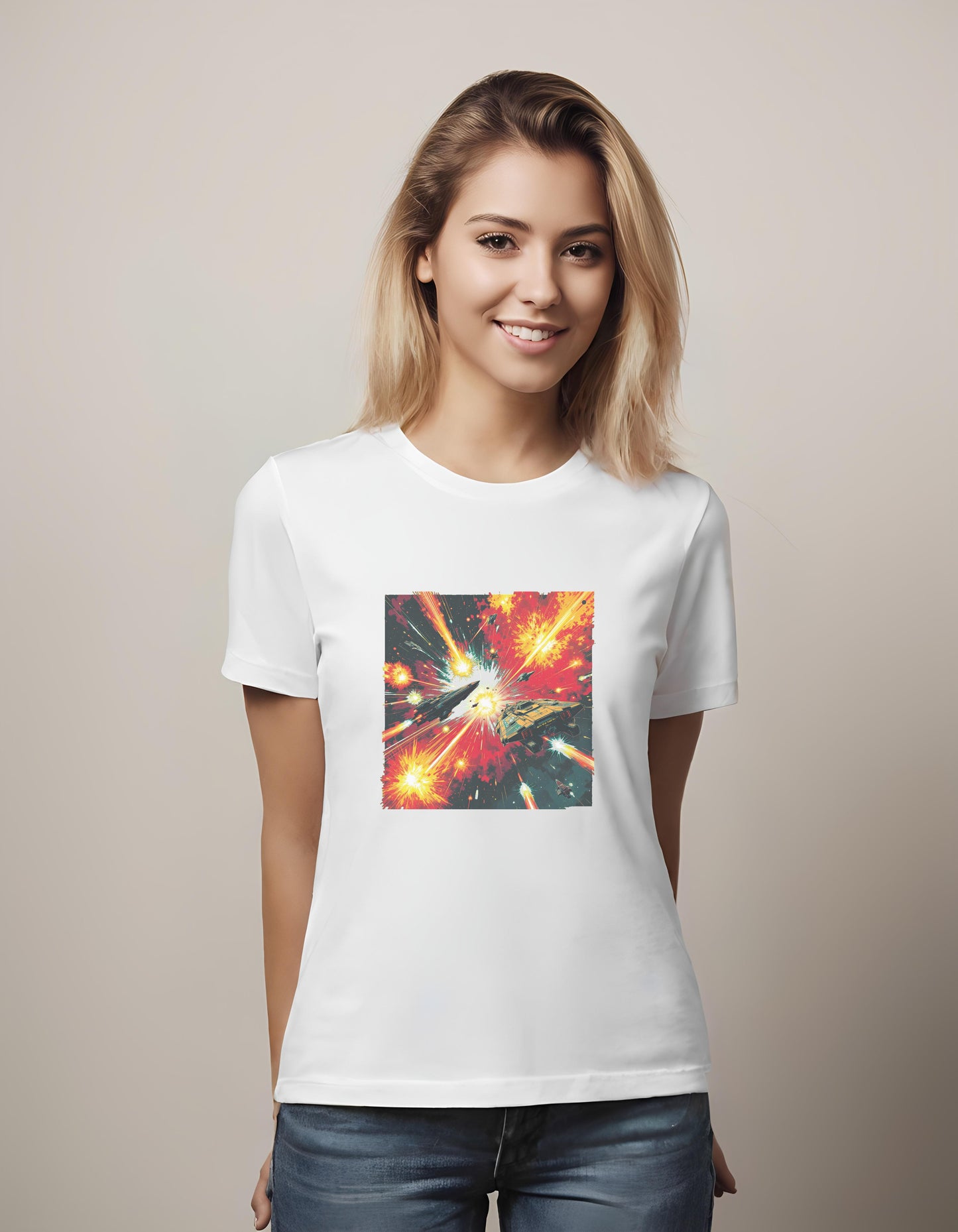 epic space scene - t-shirt - sci-fi lovers - thrill